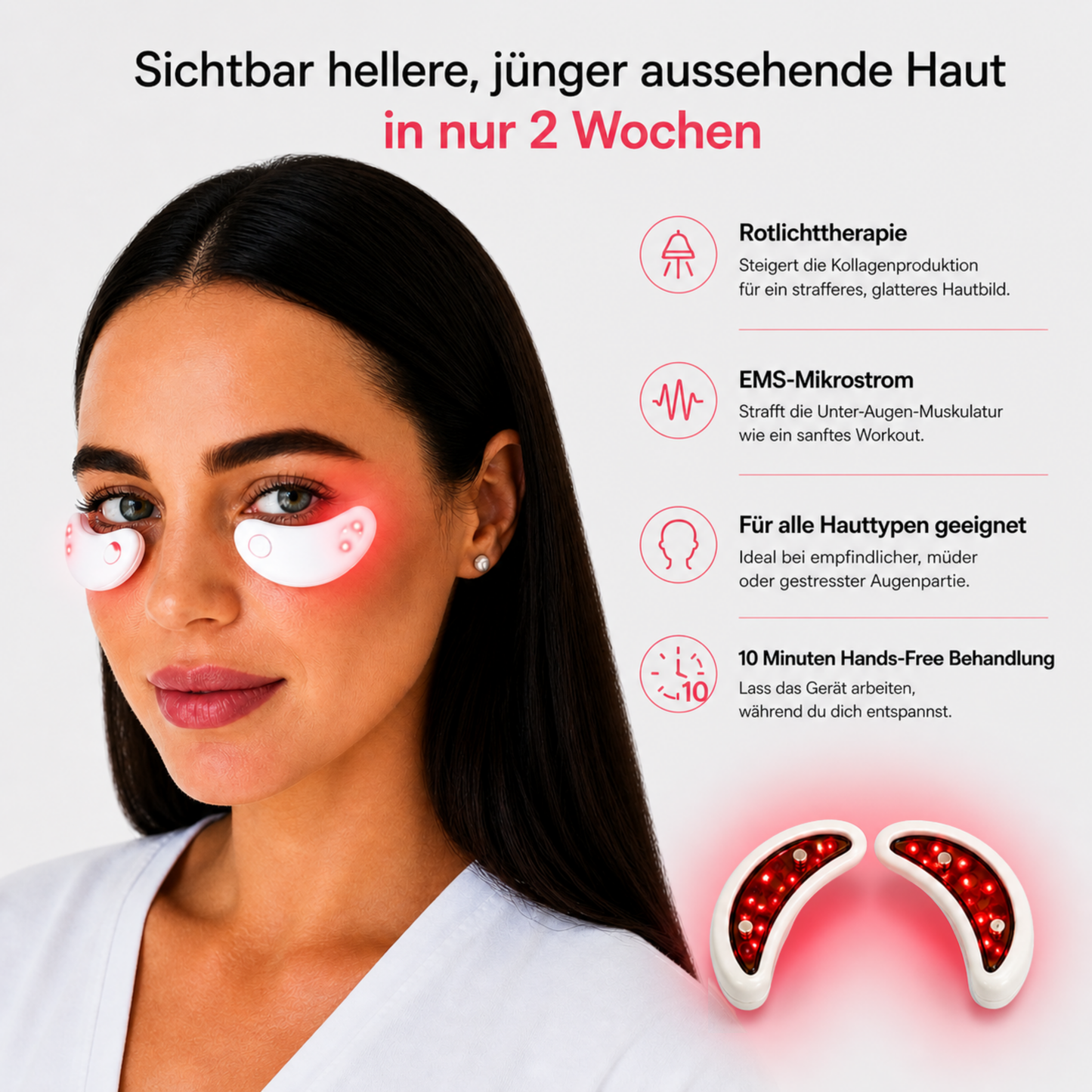 SoaSculpt™ Rotlicht-Augenpads