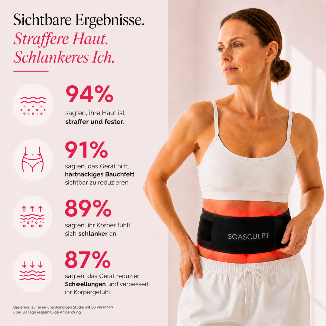 SoaSculpt™ Rotlicht-Bauchgürtel